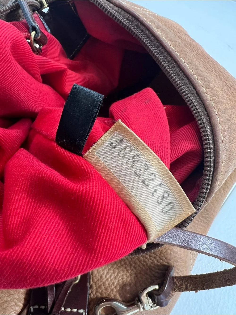 Dooney & Bourke Vintage EAST WEST Leather Hobo Shoulder Bag